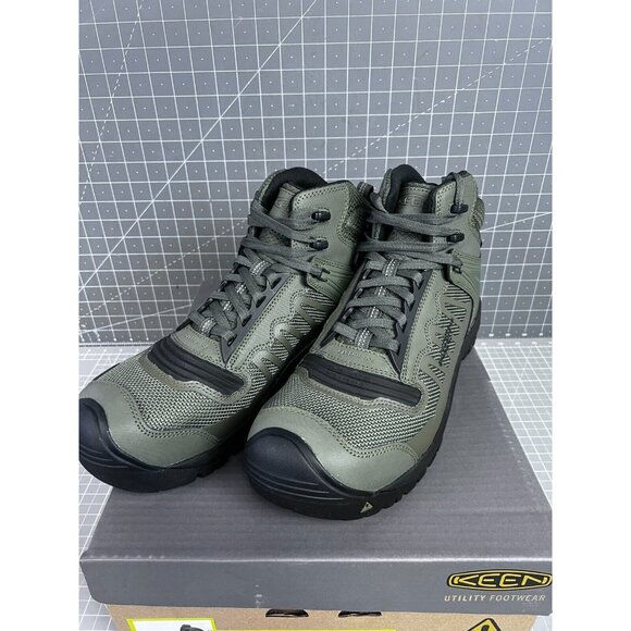 KEEN Utility Reno Mid KBF WP Dark Olive/Black Men's Boot 13 US 47EU NEW~~ - Picture 3 of 7